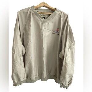 🐎NWOT KENTUCKY DERBY 133 Beige Golf Pullover Windbreakers Mens XL by North End